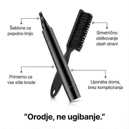 Allverto pero in krtača za brado Beard Filler