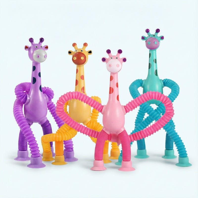 Kaj dela raztegljivo žirafo s priseski tako posebno